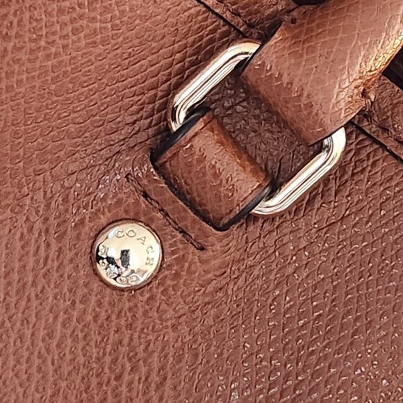 Euc Coach Margot Carryall Saddle Leather Shoulder Bag Purse - Picture 11 of 13